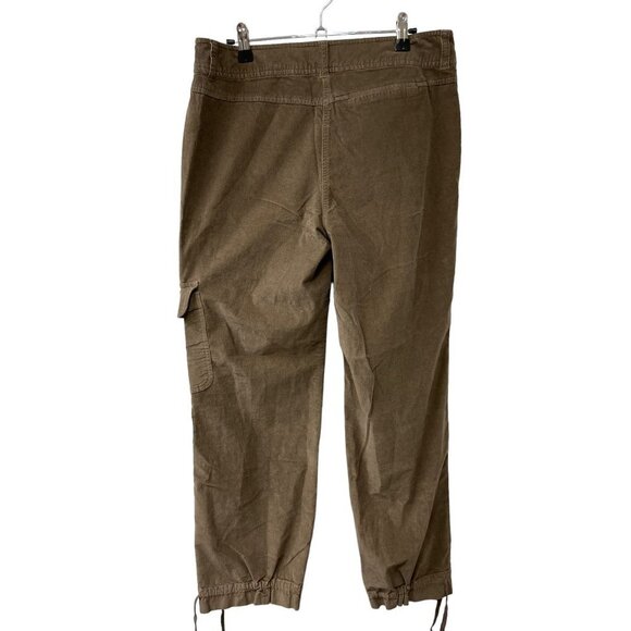 J. Jill Womens Stretch Corduroy Cargo Jogger Pants Size 10 Tan - Picture 4 of 7